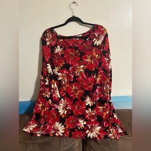 Excellent Condition Emily Daniel’s Floral Top Size 2X